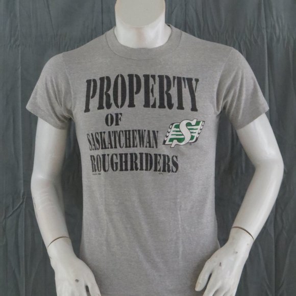 Saskatchewan Roughriders Shirt (VTG) - Property of Block Script - Men's Small - Picture 5 of 9